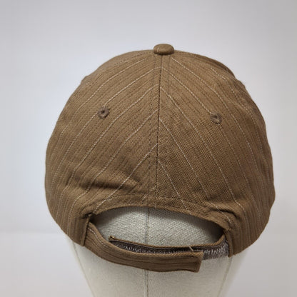 Cow Girl Strapback Hat Brown One Size Adjustable Embroidered Bling W&F Cotton