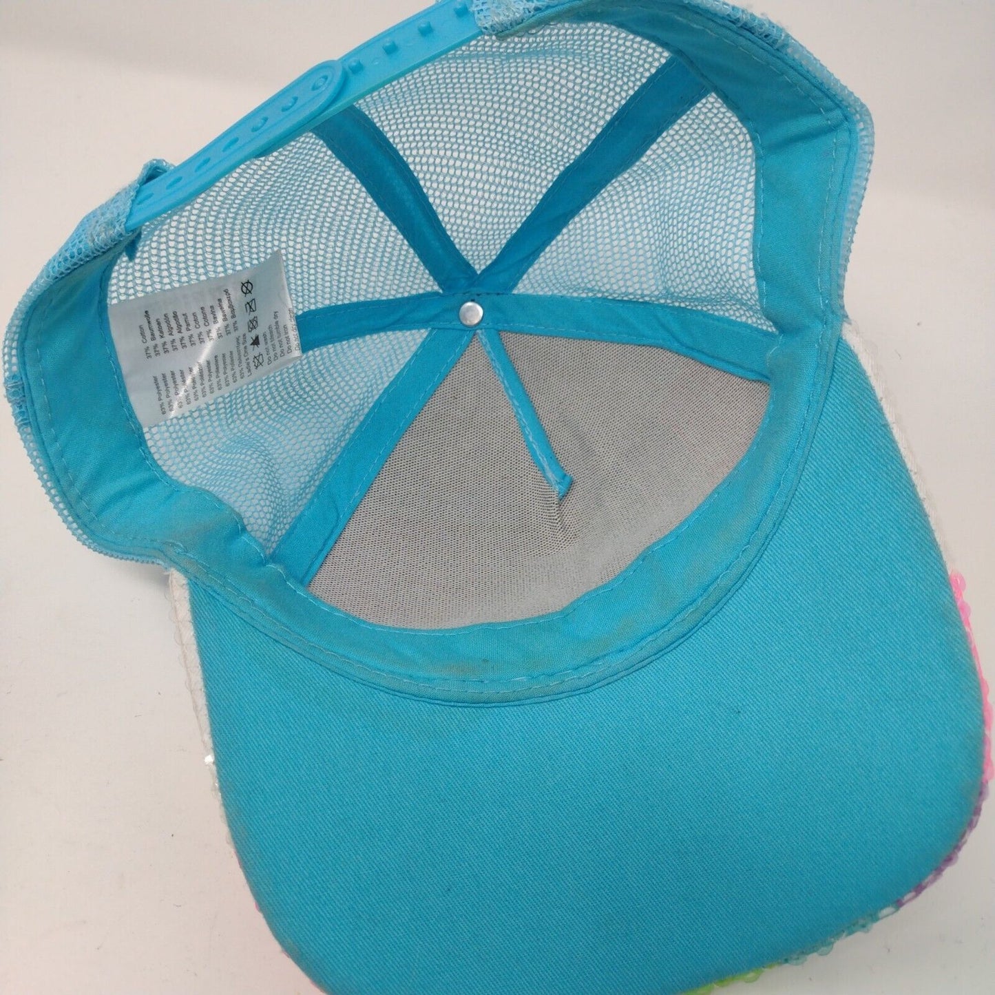 Unicorn PWR Snapback Trucker Hat Multicolor OSFA Mesh Back Claire's