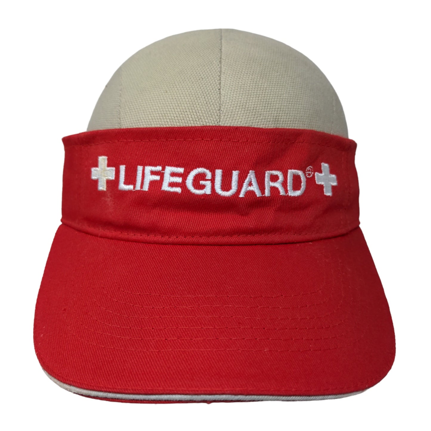 Lifeguard Brand Men's Strapback Sun Visor Hat Cap Embroidered Logo