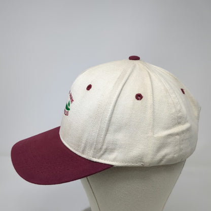 Cali Fame Baseball Cap White Red OS Rancho Park Los Angeles Golf Made in USA