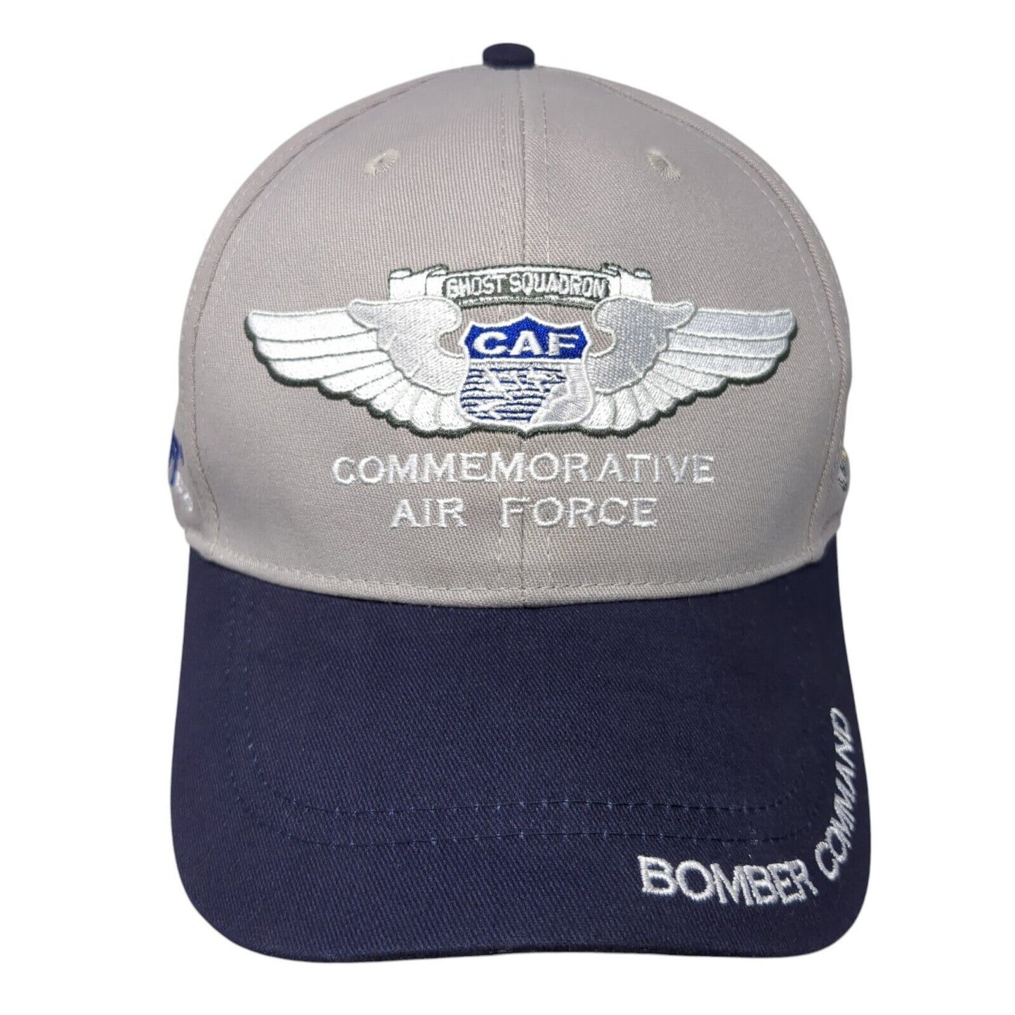 Ghost Squadron CAF Bomber Command Strapback Hat Gray OS Adjustable Embroidered
