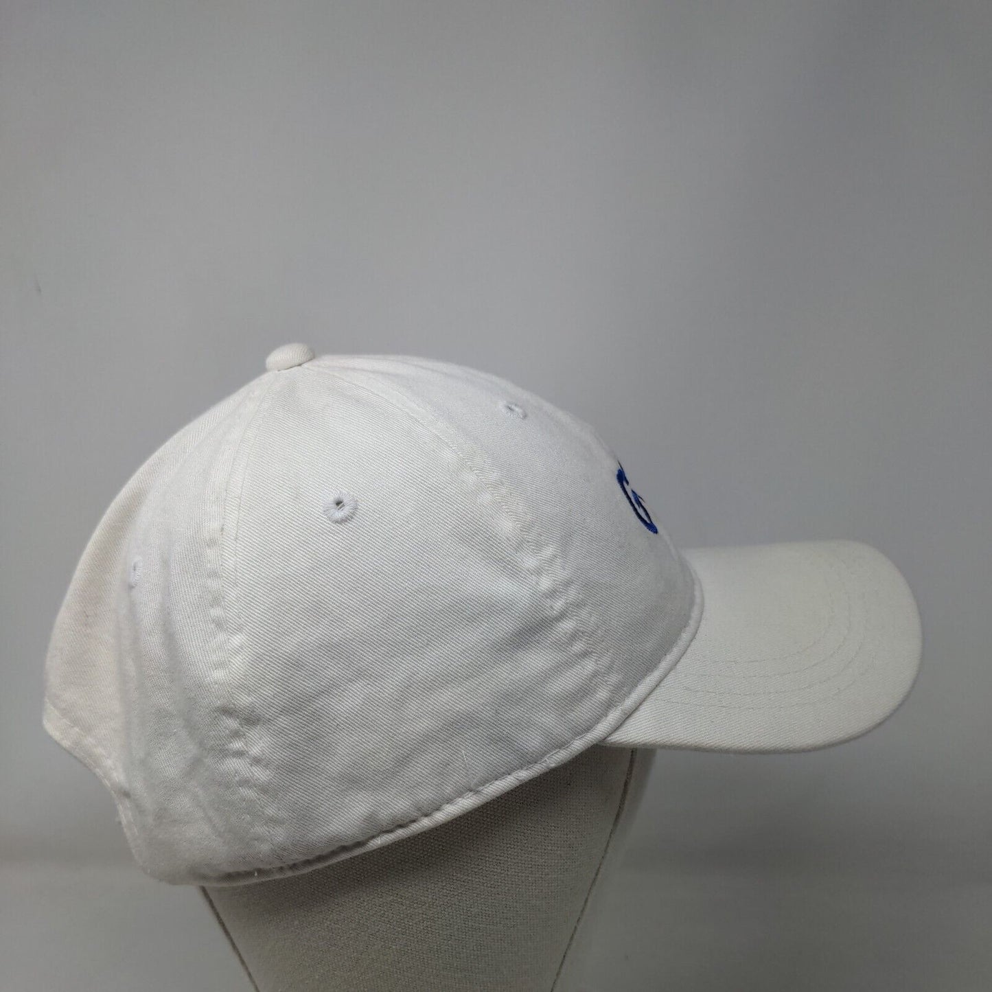 GO Horse Slideback Hat White OSFM Embroidered 6 Panel Outdoor Cap