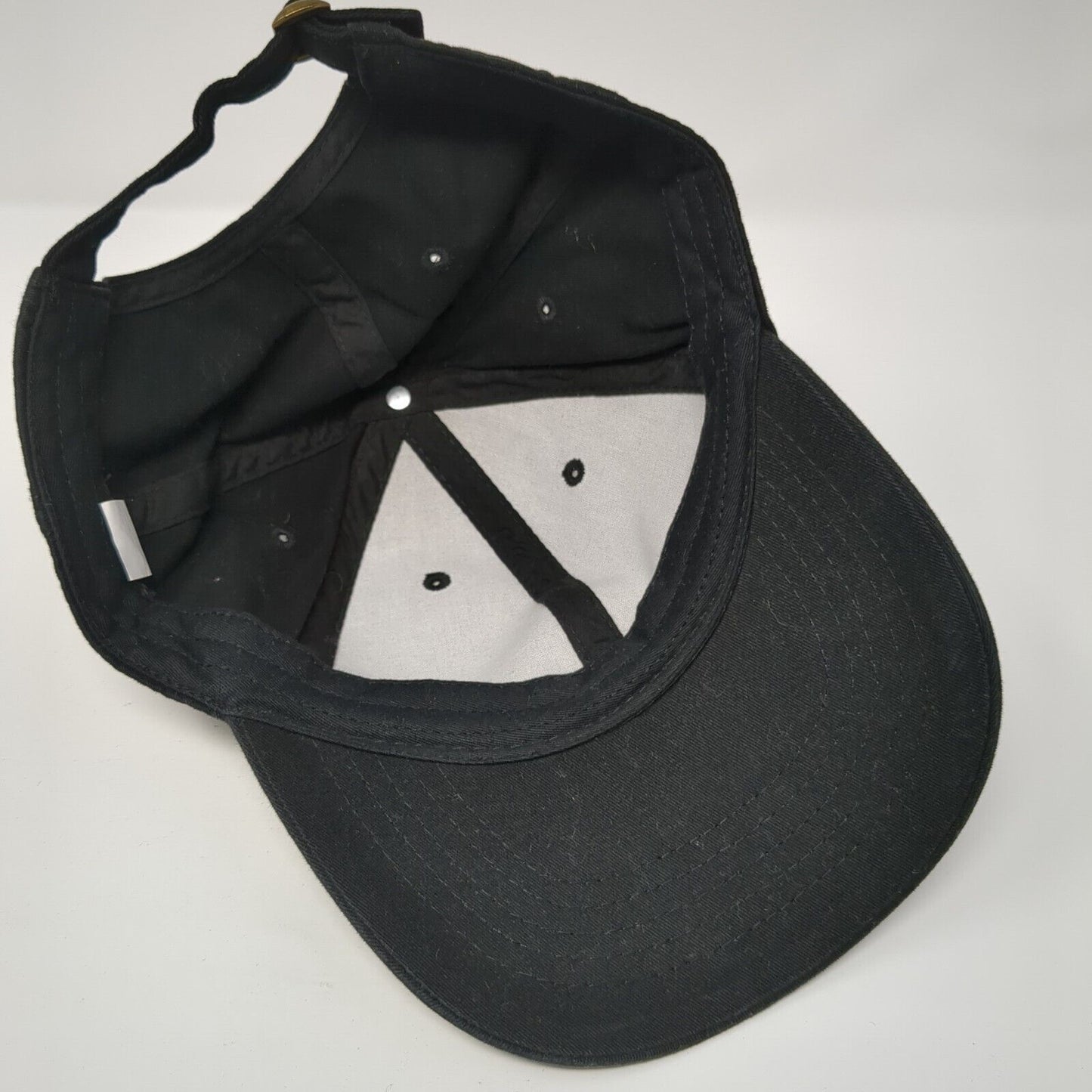 Unbranded Slideback Hat Black One Size Adjustable Blank Outdoor Solid