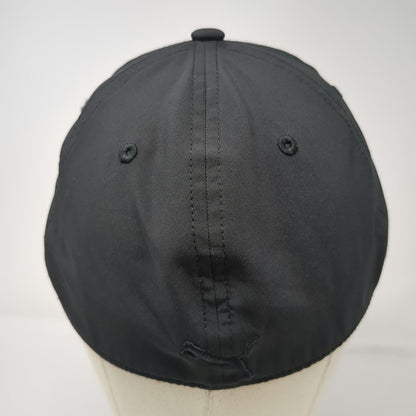 Puma Baseball Cap Black One Size Stretch Fit Performance Raised Logo Sport Hat