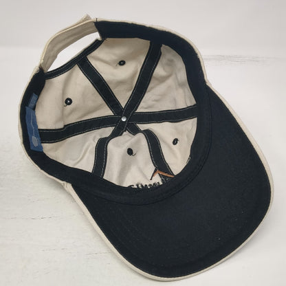 Hyp Baseball Cap Beige One Size Side Zipper Pocket Mountain Logo Cotton Hat