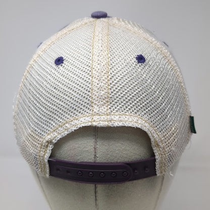 Legacy TCU NCAA Purple One Size Trucker Hat Mesh Back Snapback Green Underbrim