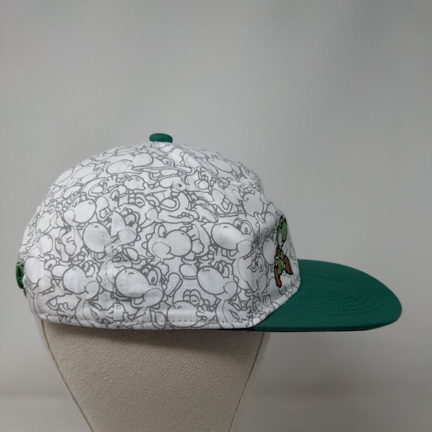 Super Mario Snapback Hat Multicolor OSFM Adjustable Embroidered Cotton