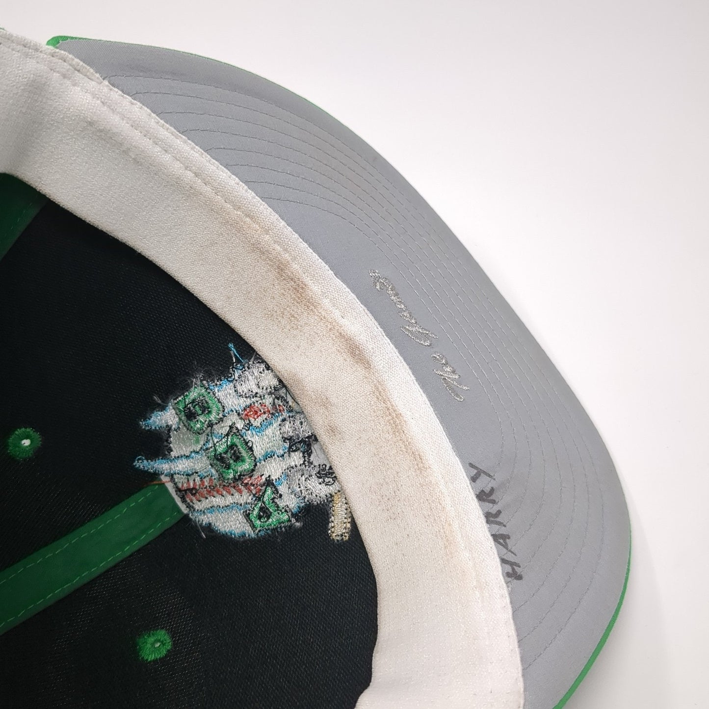 BBA Claws Fitted Hat Green Medium Embroidered Logo Laser Cut The Game