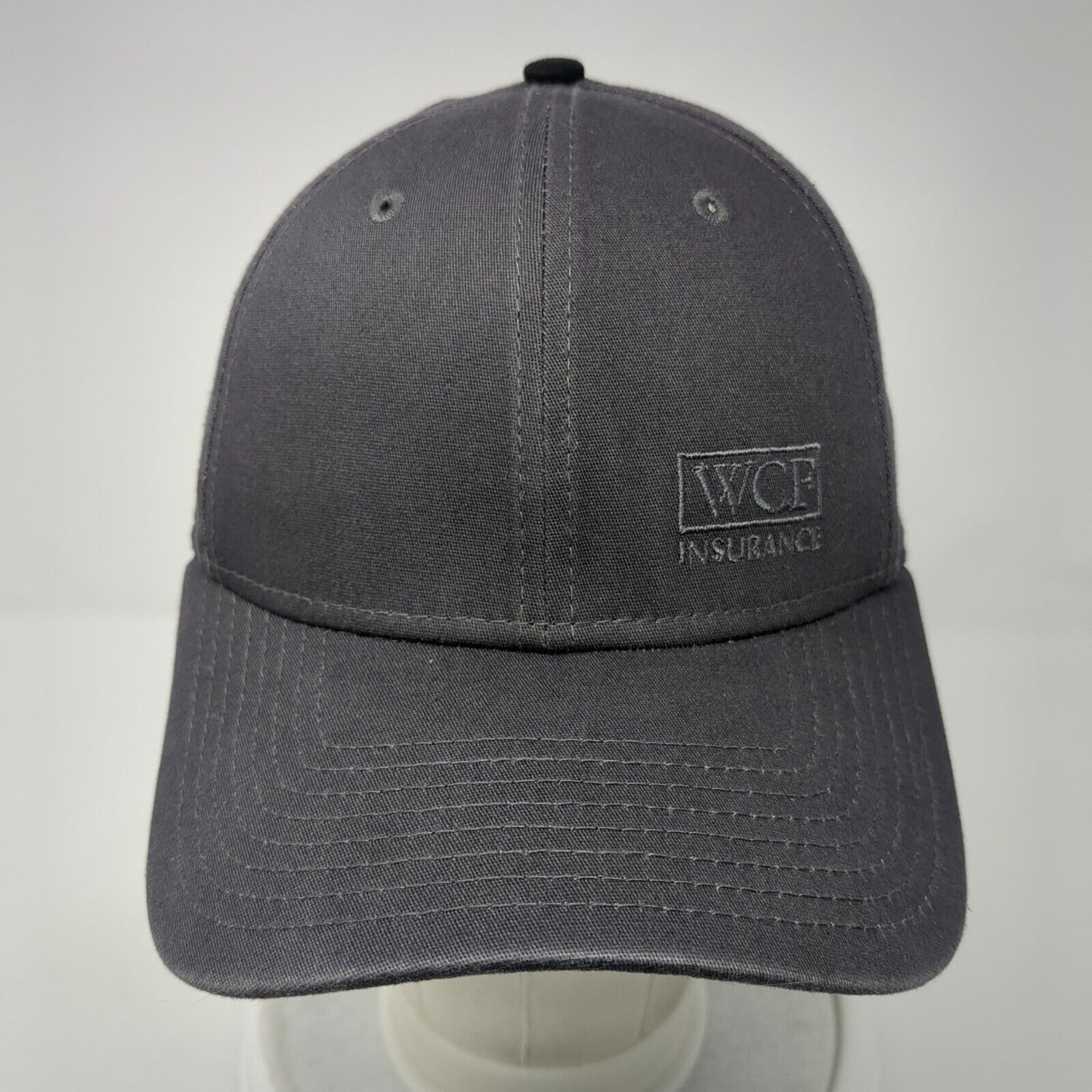 WCF Insurance Fitted Hat Gray S/M Embroidered Vented Holes 39Thirty New Era