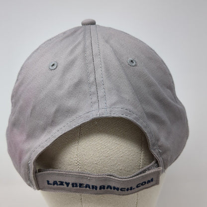Lazy Bear Ranch Strapback Hat Gray One Size Adjustable Embroidered Otto