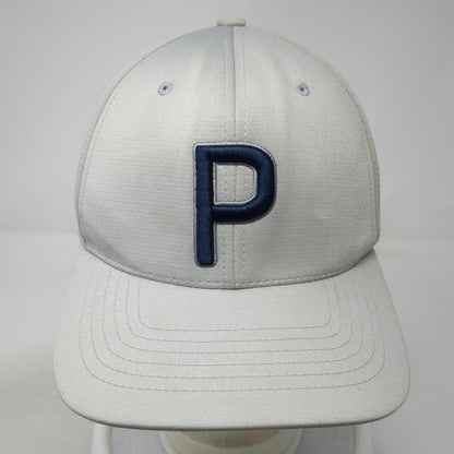Puma Snapback Hat Gray One Size 110 Flexfit Embroidered P Tour Exclusive Golf