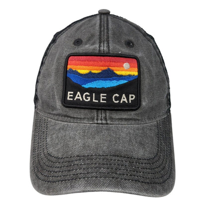 Eagle Cap Snapback Trucker Hat Gray OS Adjustable Embroidered Mesh Back Legacy