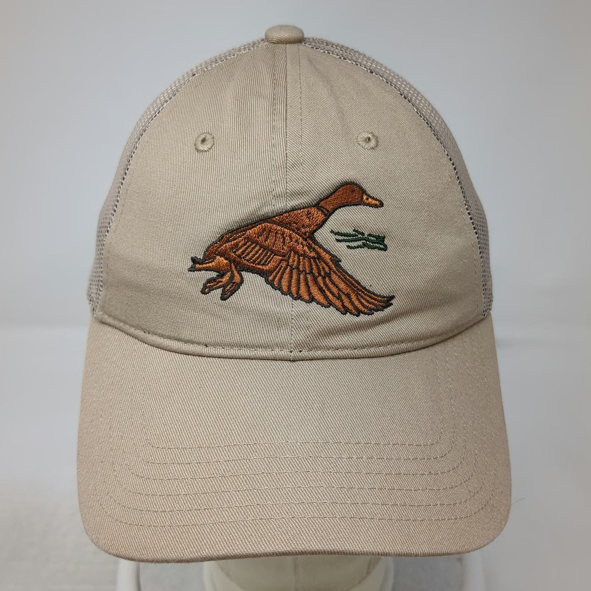 Sitka Trucker Hat Beige One Size Embroidered Duck Mesh Snapback Lo-Pro Hunting