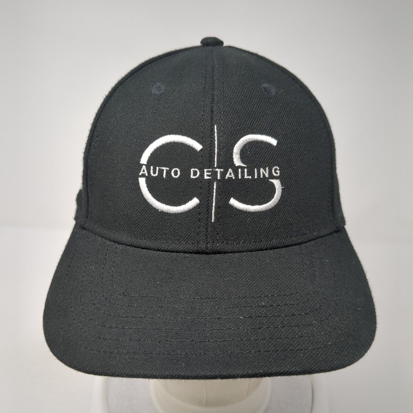 CS Auto Detailing Strapback Baseball Cap Black One Size Adjustable Fine Caps