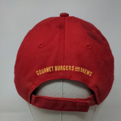 Red Robin Gourmet Burgers And Brews Strapback Hat Red One Size Uniform
