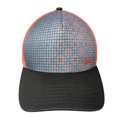 prAna Snapback Mesh Back Trucker Hat Multi One Size Geometric Adjustable