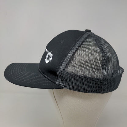 Port Authority Men's Snapback Mesh Back Hat Black Beco Equipment Recycling Logo