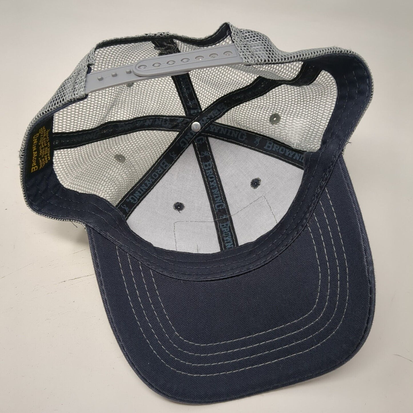 Browning Flag Patch Snapback Trucker Hat Multi One Size Mesh Back