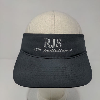 RJS 25th Invitational Strapback Visor Hat Black Adjustable Richardson