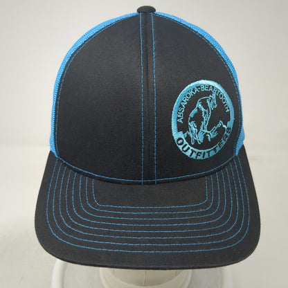 Pacific Headwear Trucker Hat Black Blue One Size Mesh Snapback Outfitters Logo