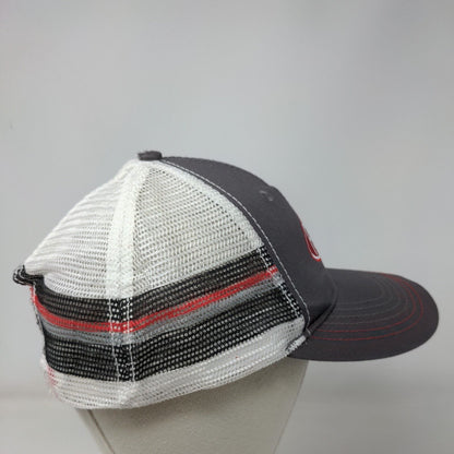 Peterbilt Snapback Mesh Back Trucker Hat Gray One Size Embroidered