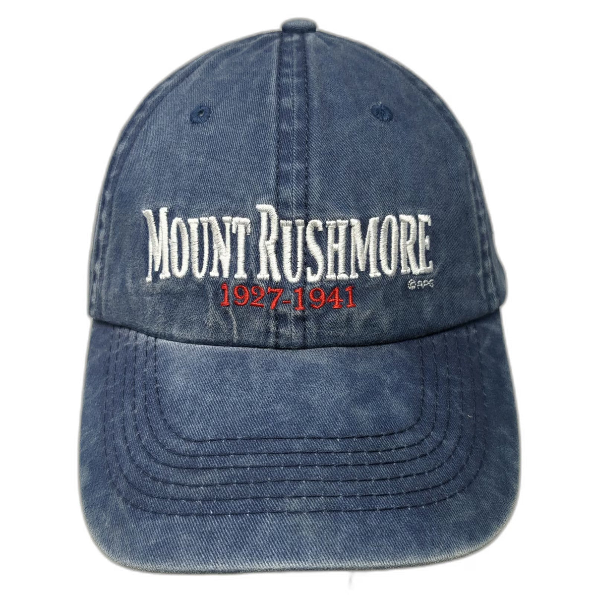 Mount Rushmore 1927-1941 Blue Baseball Cap One Size Slideback Denim Graphic hat