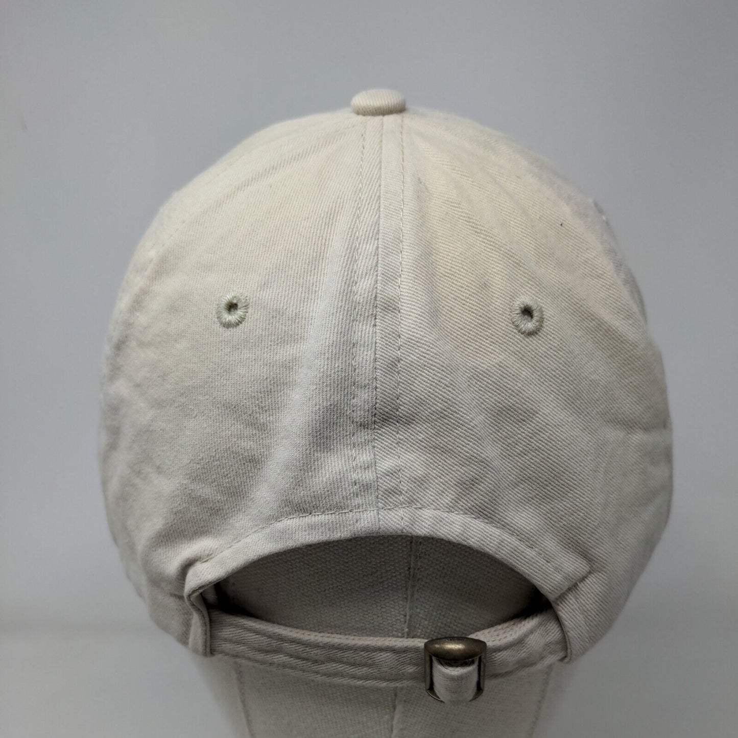 Trinity Slideback Hat Tan OSFM Adjustable Embroidered Quake City Caps Cotton