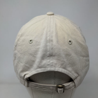 Trinity Slideback Hat Tan OSFM Adjustable Embroidered Quake City Caps Cotton