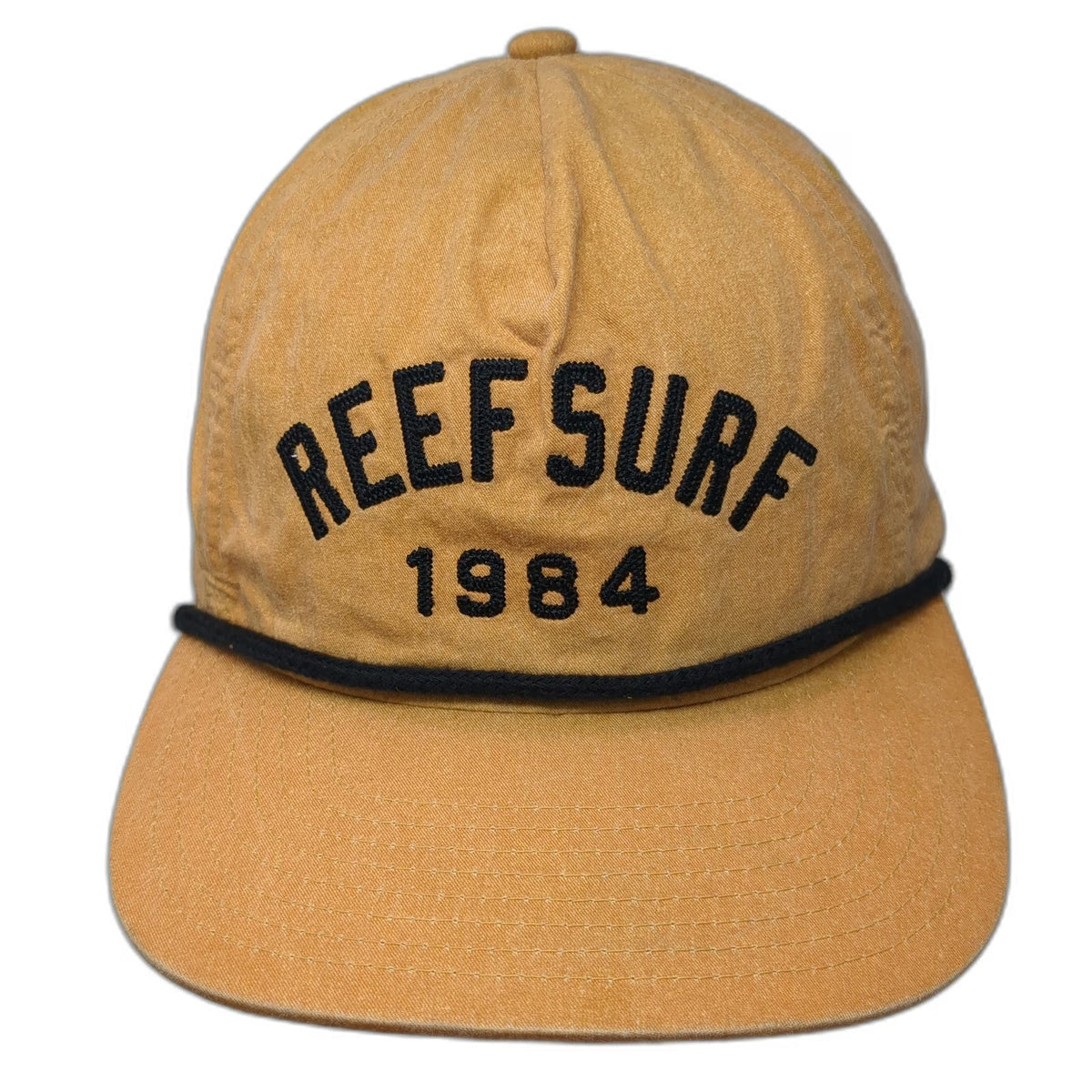 Reef 5 Panel Orange OSFM Surf Snapback Rope Graphic 1984 Cotton Logo Beach Hat