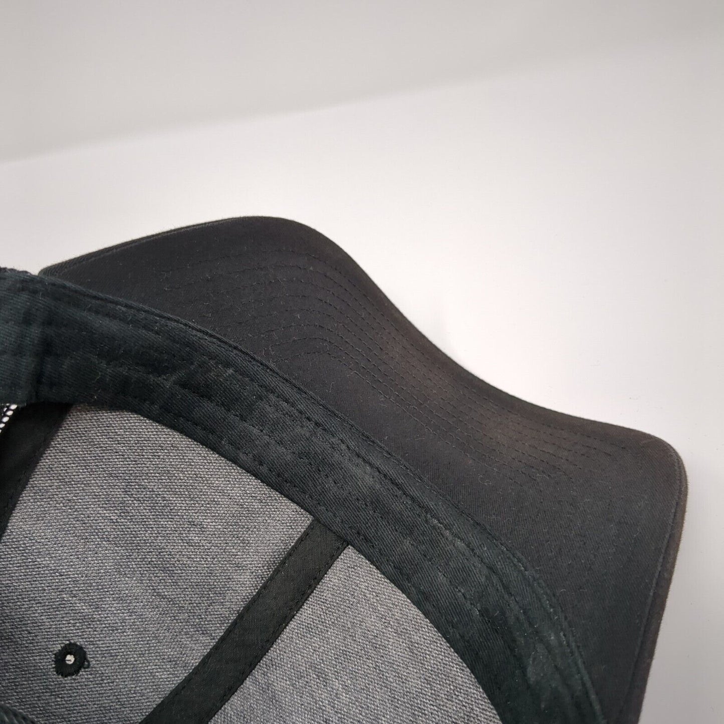 McCall Idaho Patch Snapback Trucker Hat Black One Size Mesh Back