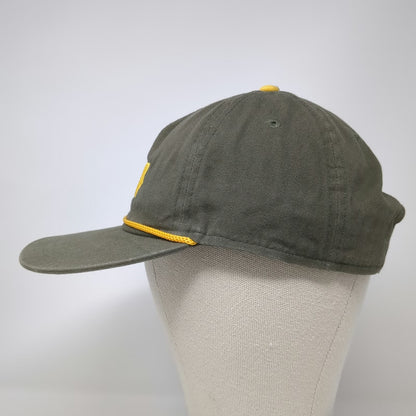 Treefort 5 Panel Green Yellow One Size Rope TMF Logo Embroidered Slideback Hat