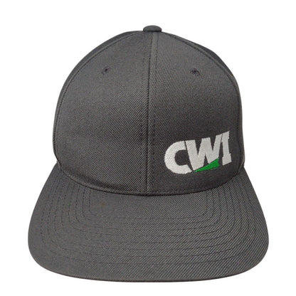 CWI Snapback Hat Gray OSFA Embroidered Adjustable The Classics Yupoong