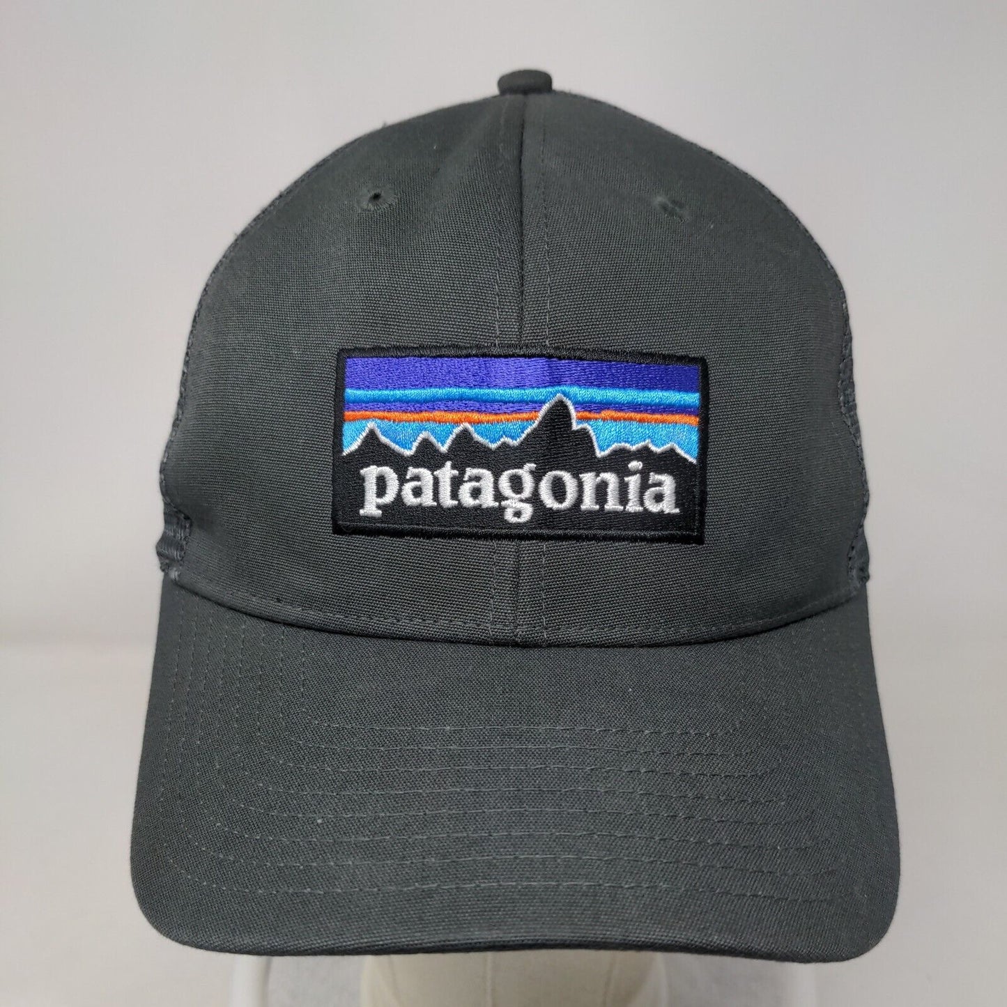 Patagonia Snapback Trucker Hat Gray ALL Adjustable Embroidered Mesh Back