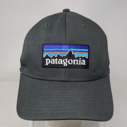 Patagonia Snapback Trucker Hat Gray ALL Adjustable Embroidered Mesh Back