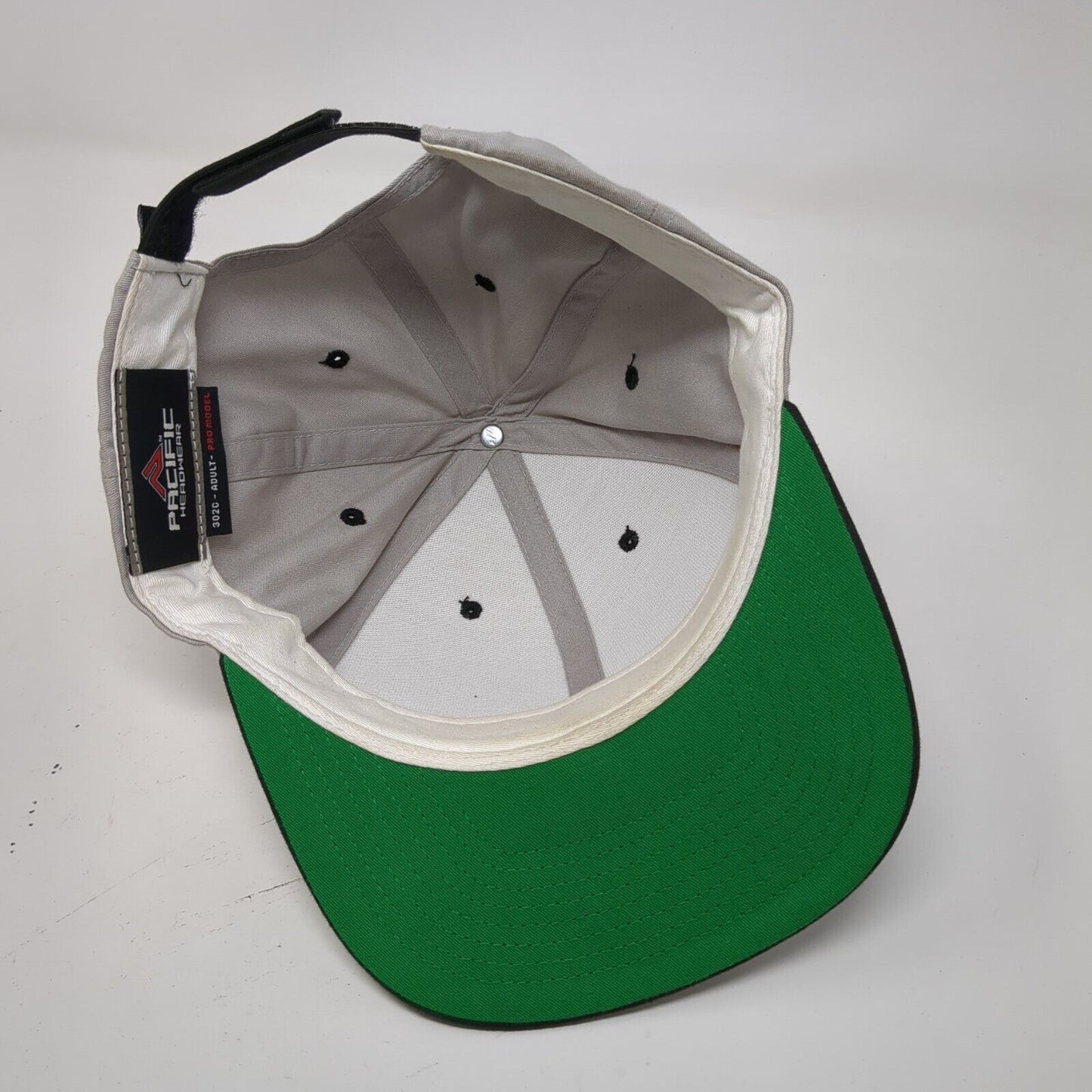 Pacific Headwear Adult Strapback Hat Gray One Size Adjustable Pro Model Blank