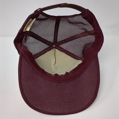 Anchorage Alaska Snapback Trucker Hat Red One Size Adjustable Mesh Back Hanes