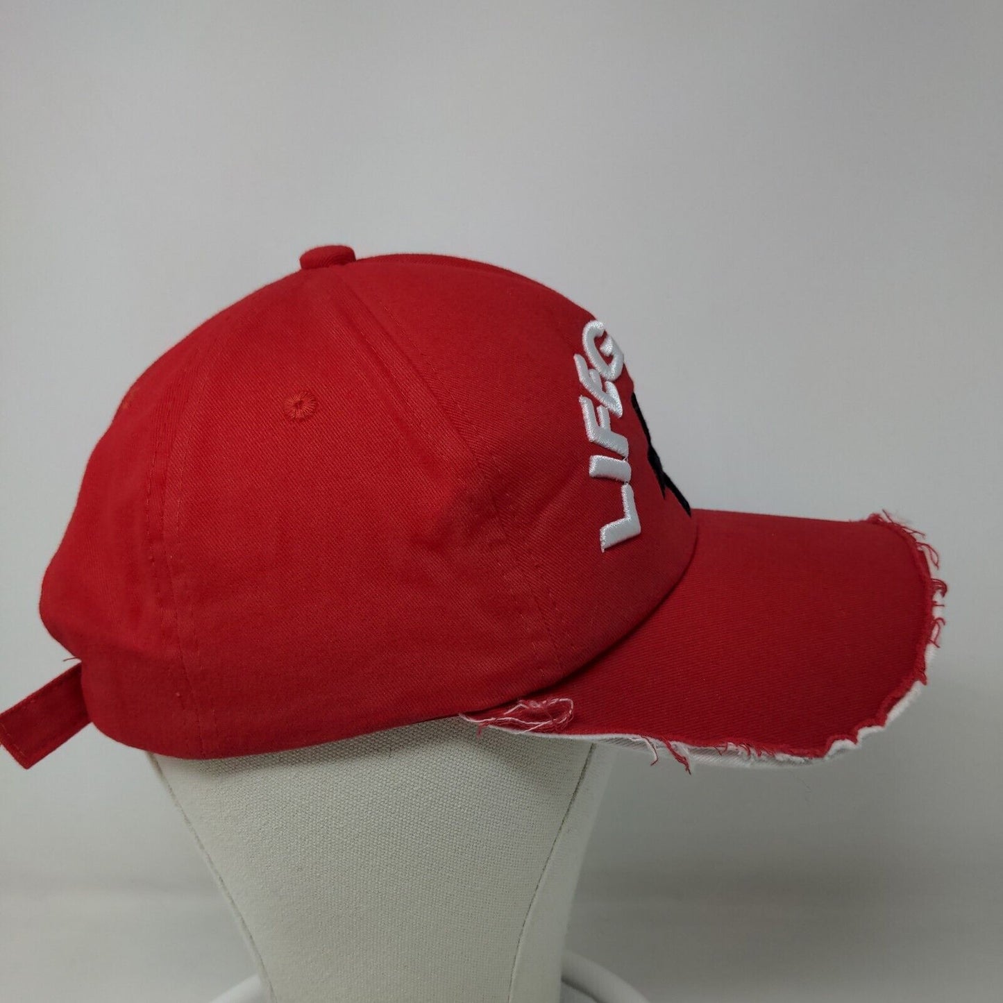 Lifeguard Men's Slideback Hat red Embroidered Logo Polycotton Adjustable