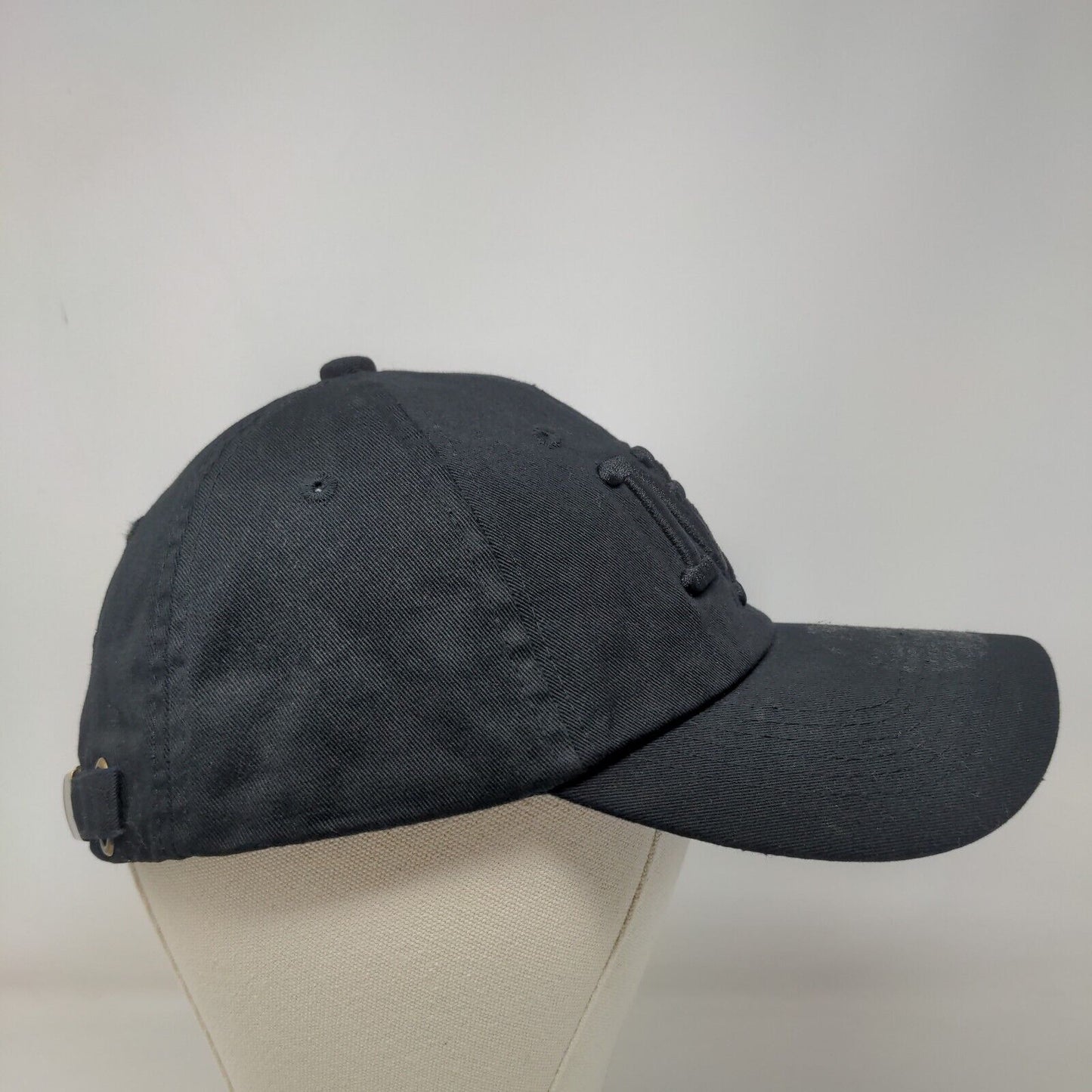 Tian Tian Men's Slideback Hat Black Embroidered NY New York Logo Cotton Blend