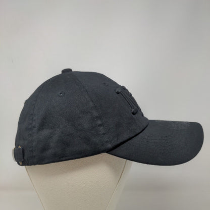 Tian Tian Men's Slideback Hat Black Embroidered NY New York Logo Cotton Blend