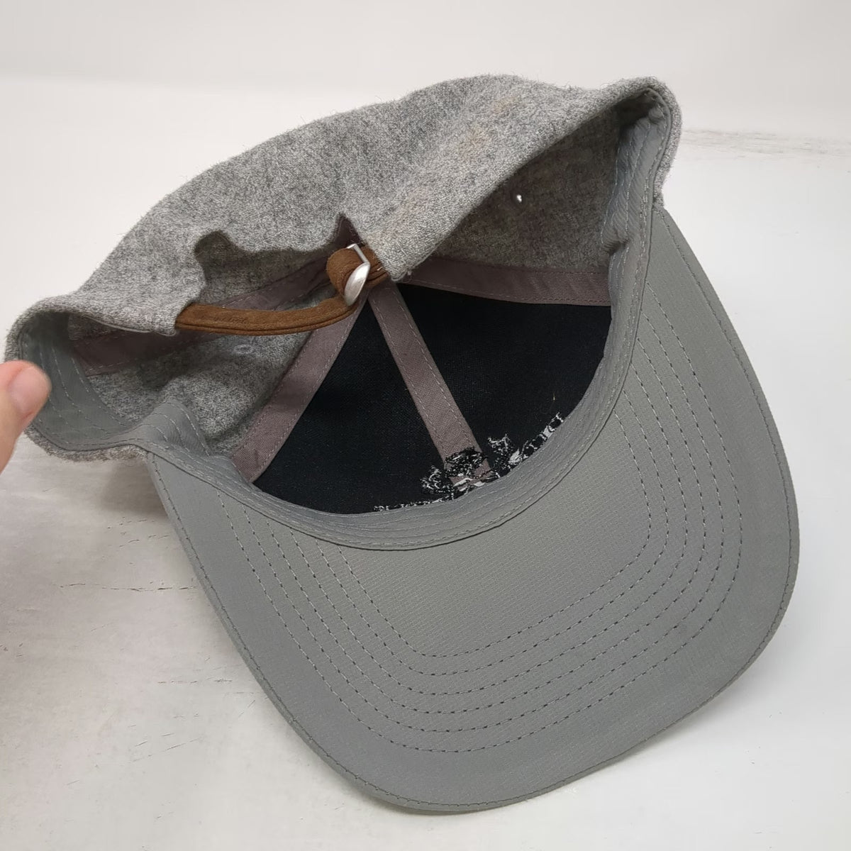 Imperial Baseball Cap Gray One Size Wool Blend Dumbarnie Links Slideback Hat