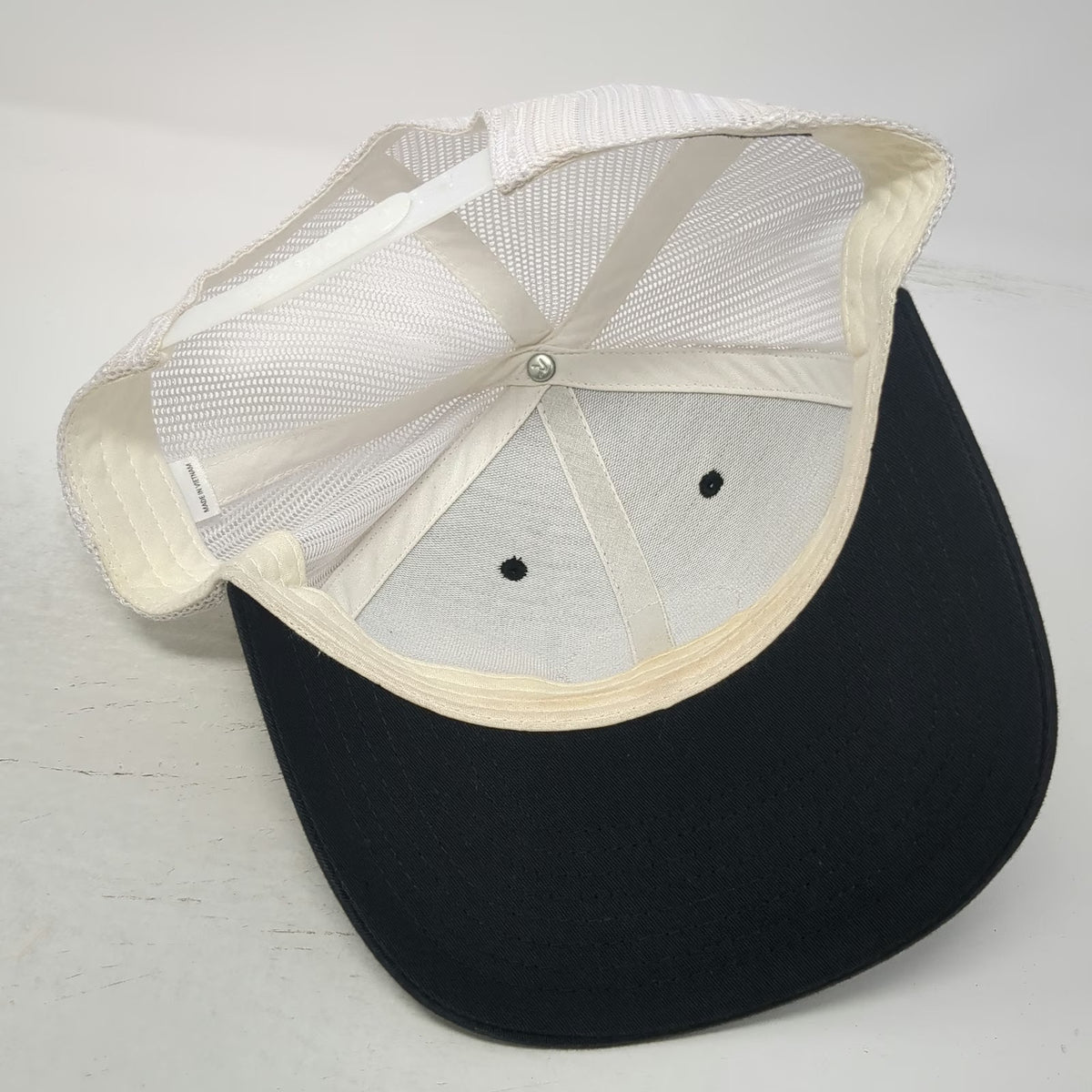 Richardson Trucker Hat Black White One Size Golf Better ID Idaho Mesh Patch