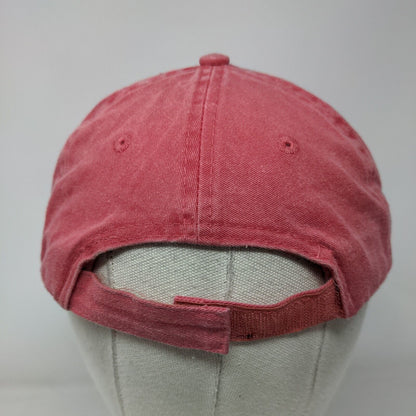 Cooke City MT Strapback Hat Red One Size Adjustable Embroidered Fahrenheit