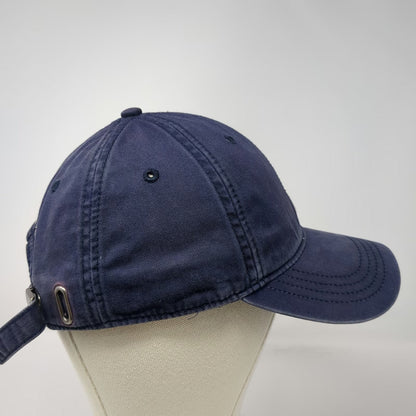 Nautica Baseball Cap Blue One Size Embroidered Sail Logo Slideback Cotton Hat