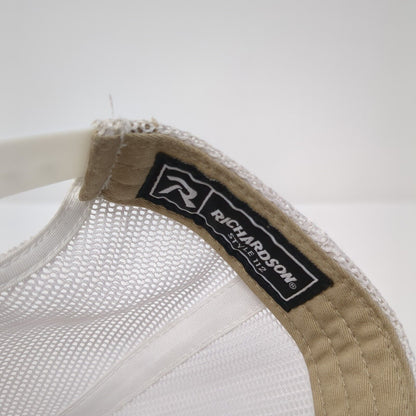 Delamar Day 2023 Patch Snapback Trucker Hat Tan One Size Mesh Back