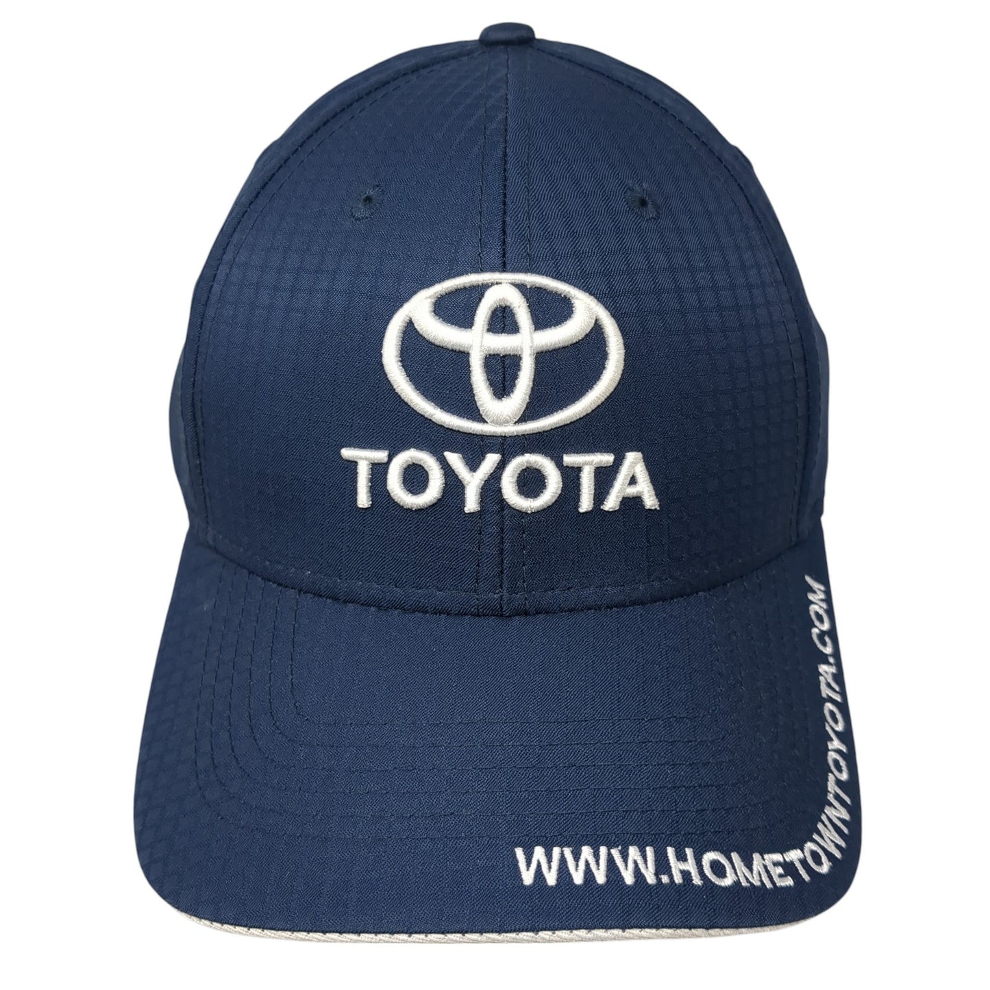 Hometown Toyota Strapback Hat Blue One Size Embroidered Solid 6 Panel