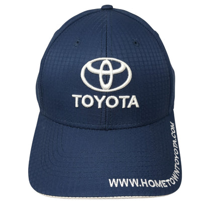 Hometown Toyota Strapback Hat Blue One Size Embroidered Solid 6 Panel