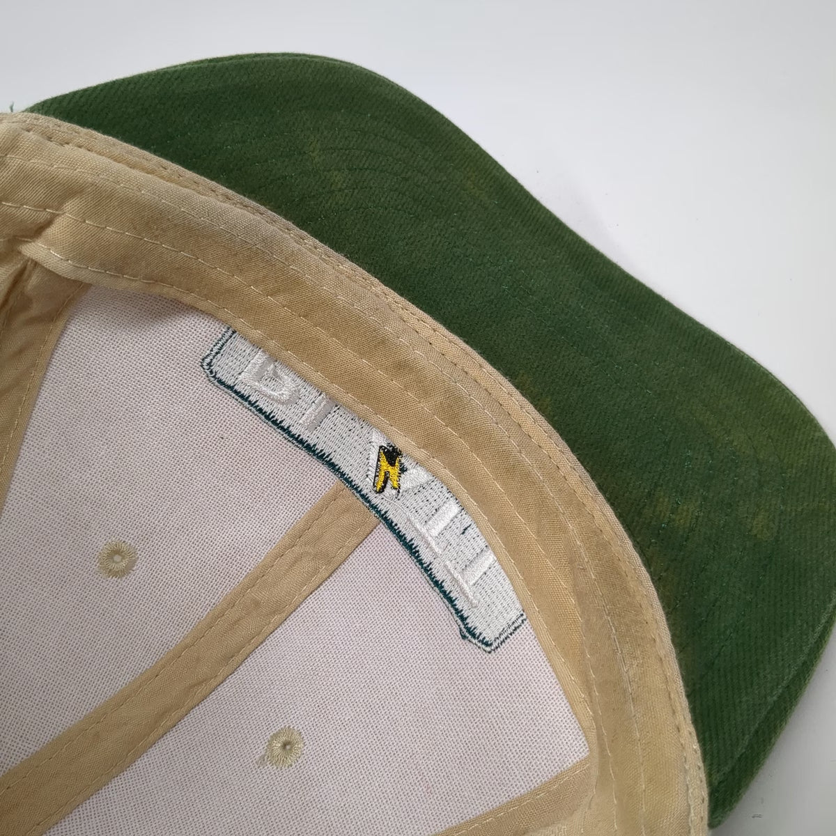 Platt Electric Supply Corporate Baseball Cap Beige Green One Size Strapback Hat