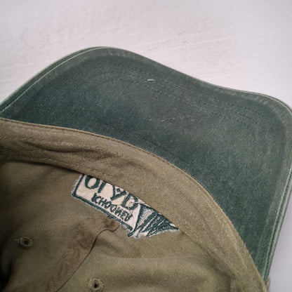 Fahrenheit Baseball Cap Gray Green One Size Schooner Olad Camden Maine Sailboat