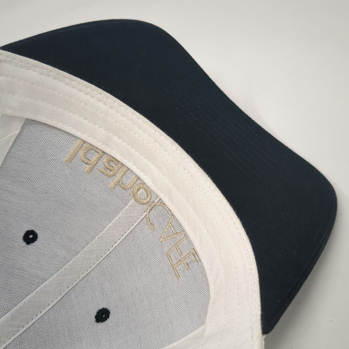 Richardson Trucker Hat Black White One Size IdahoCAFE Logo Mesh Back Snapback