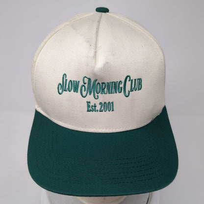 Slow Morning Club Snapback Hat Multi One Size Adjustable Colorblock